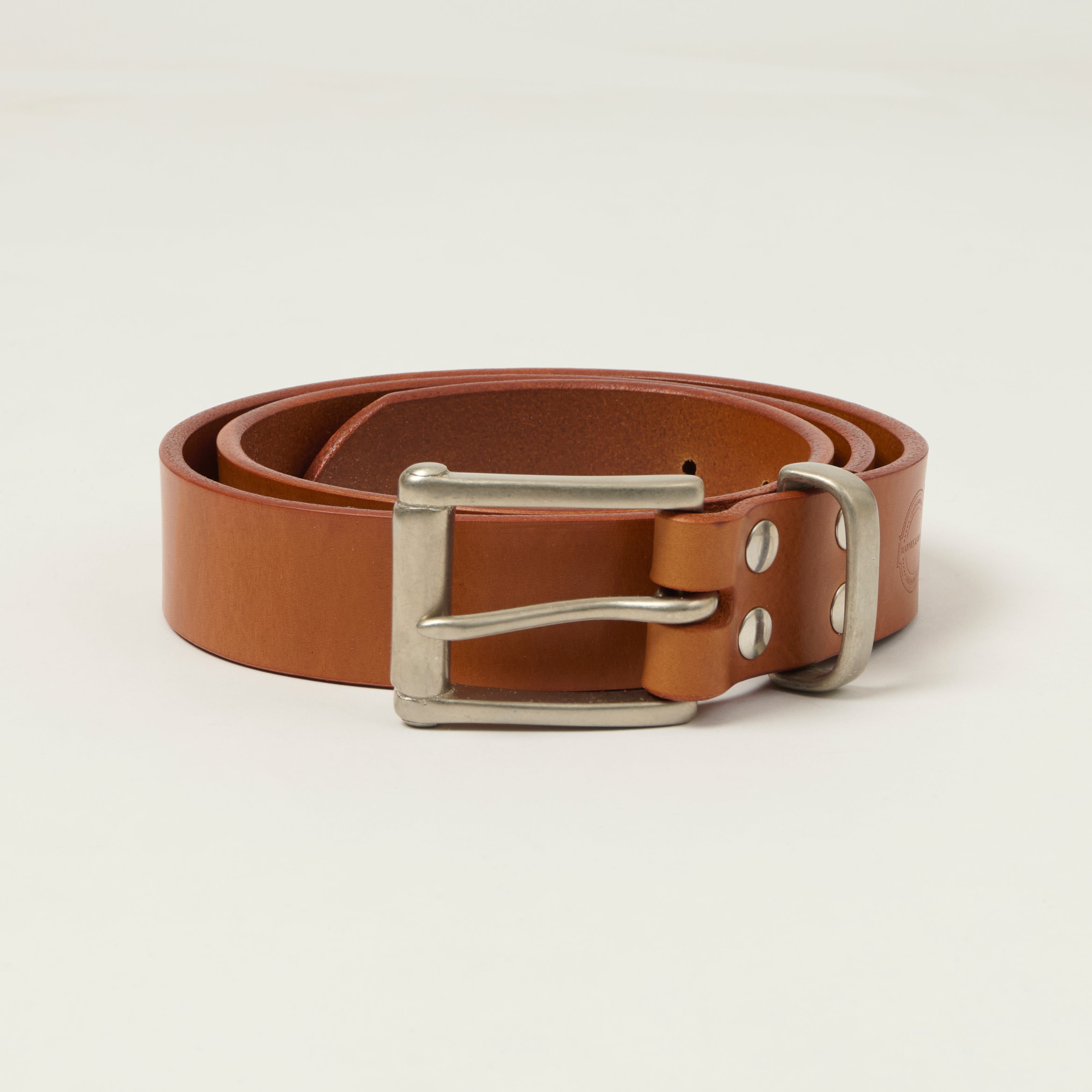 Barnes & Moore Garrison Belt - Harness Tan/Nickel