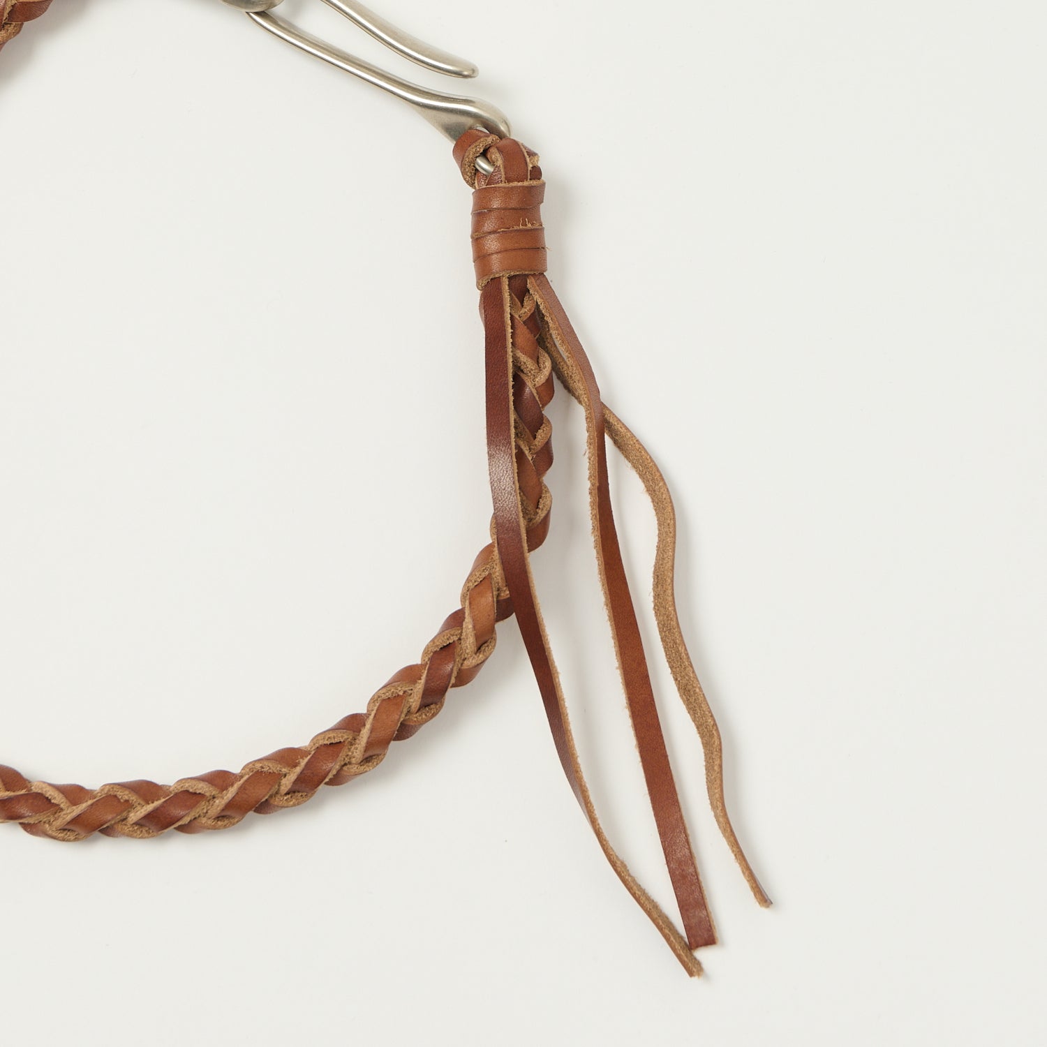 Barnes & Moore Hand Braided Heavy Duty Wallet Tether - Oak Bark/Nickel