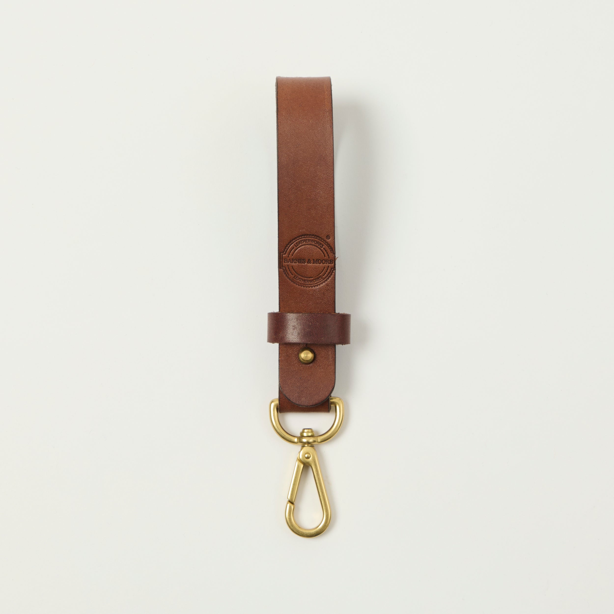 Barnes & Moore Long Key Tether - Chestnut/Brass