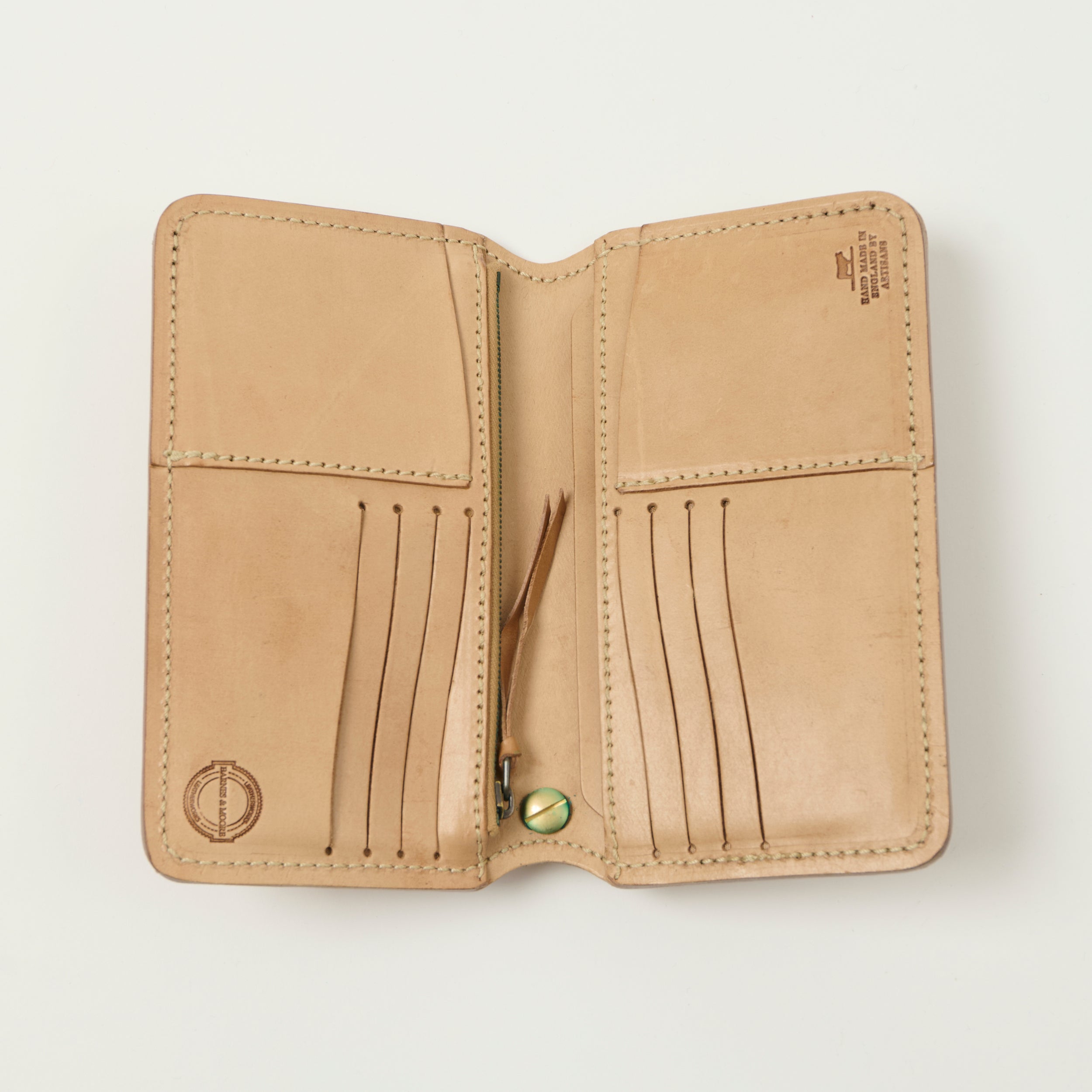 Barnes & Moore Roadster Long Wallet & Lanyard - Oak Bark Natural