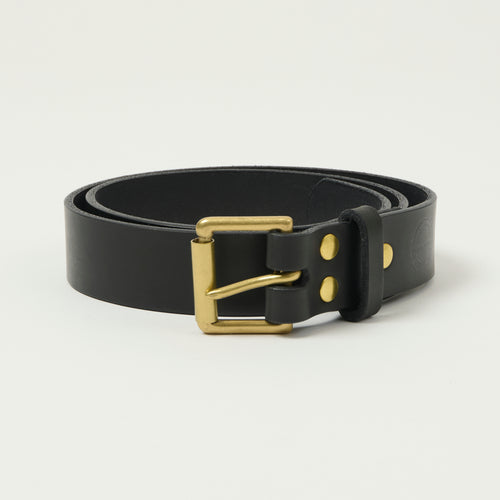 Barnes & Moore Roller Belt - Black/Brass