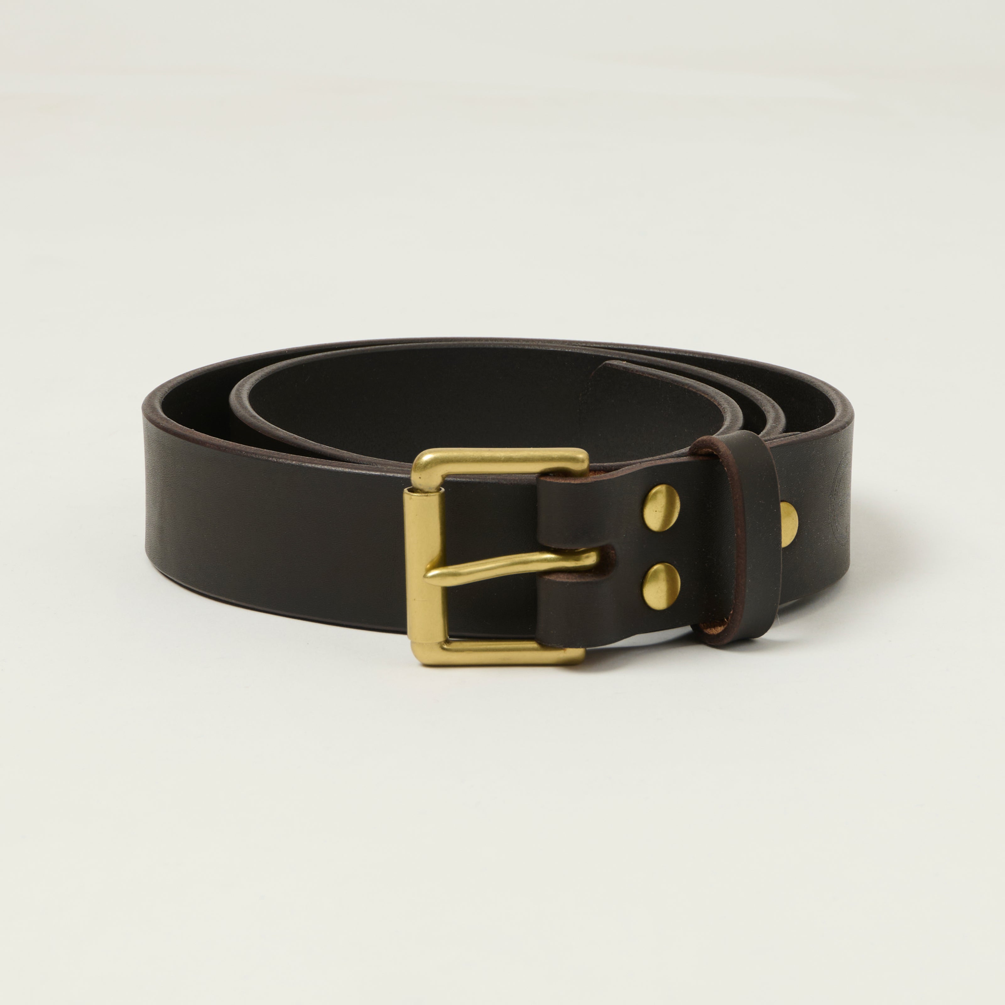 Barnes & Moore Roller Belt - Deep Honey/Brass