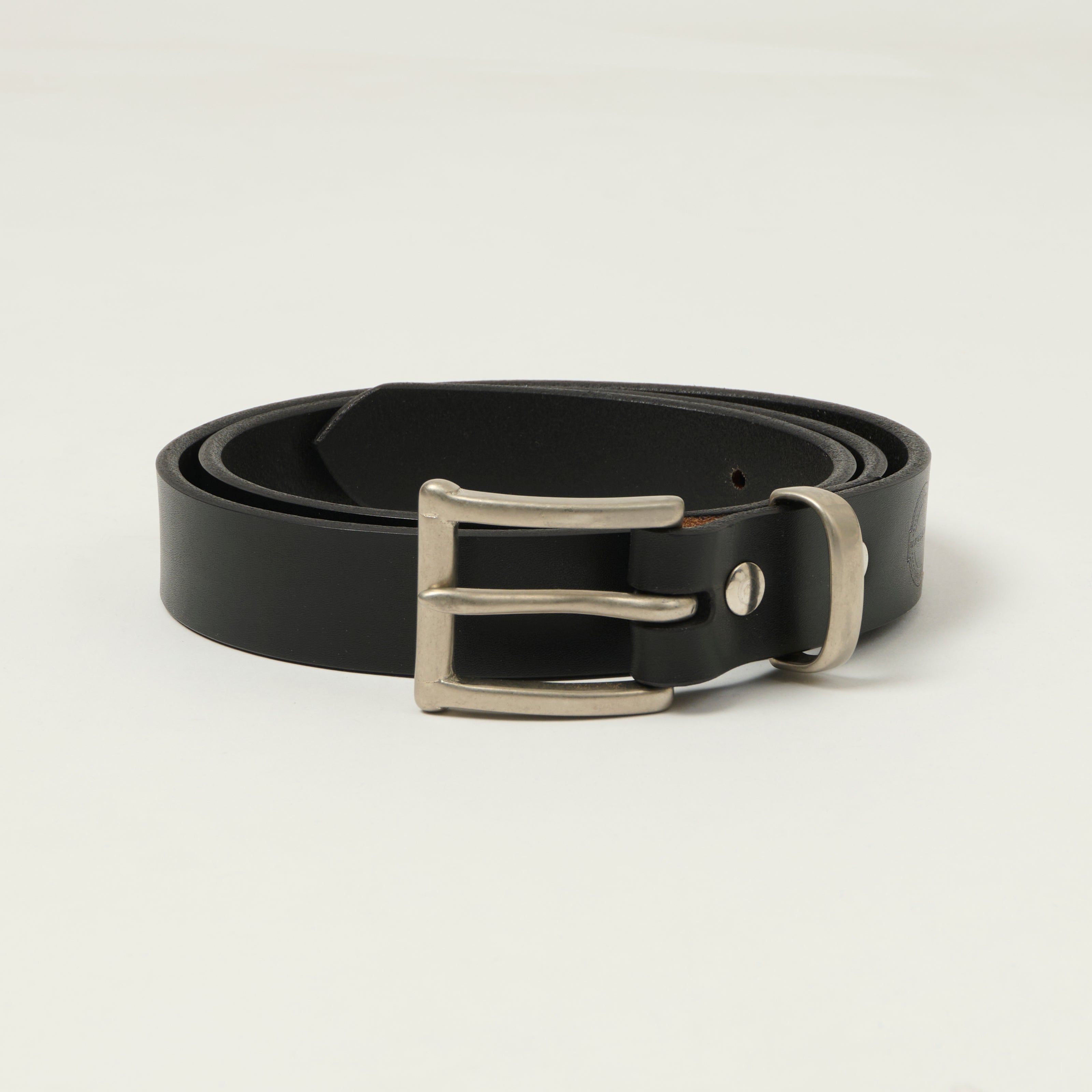 Barnes & Moore Slim Belt - Black/Nickel