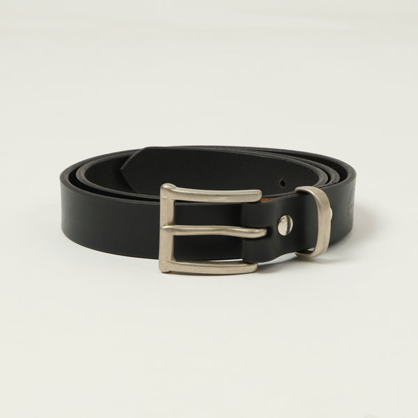 Barnes & Moore Slim Belt - Black/Nickel