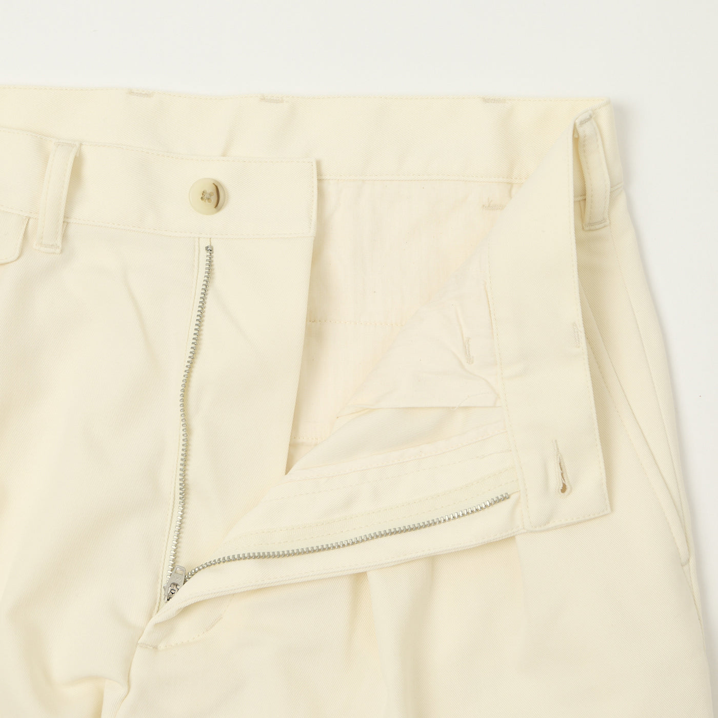 Beams Plus Double Pleat Trousers - Oyster