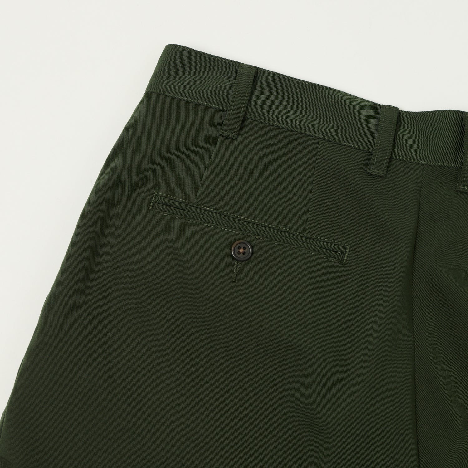 Beams Plus Double Pleat Trousers - Green