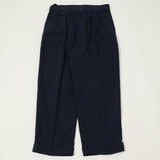 Beams Plus Double Pleat Trousers - Navy