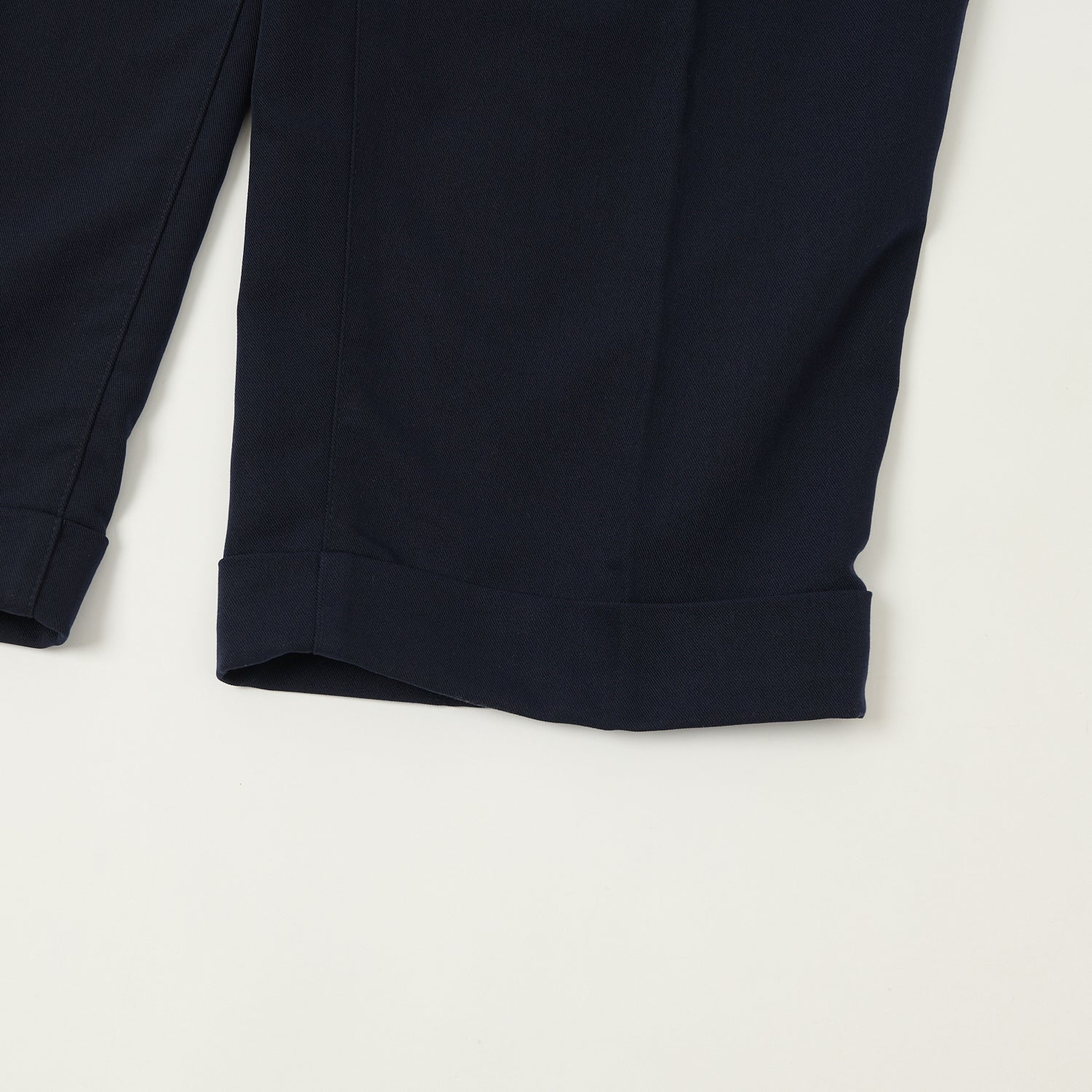 Beams Plus Double Pleat Trousers - Navy