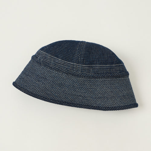 Beams Plus Indigo 'Gobb' Hat - Used Wash