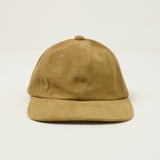 Beams Plus Suede Six Panel Baseball Cap - Camel