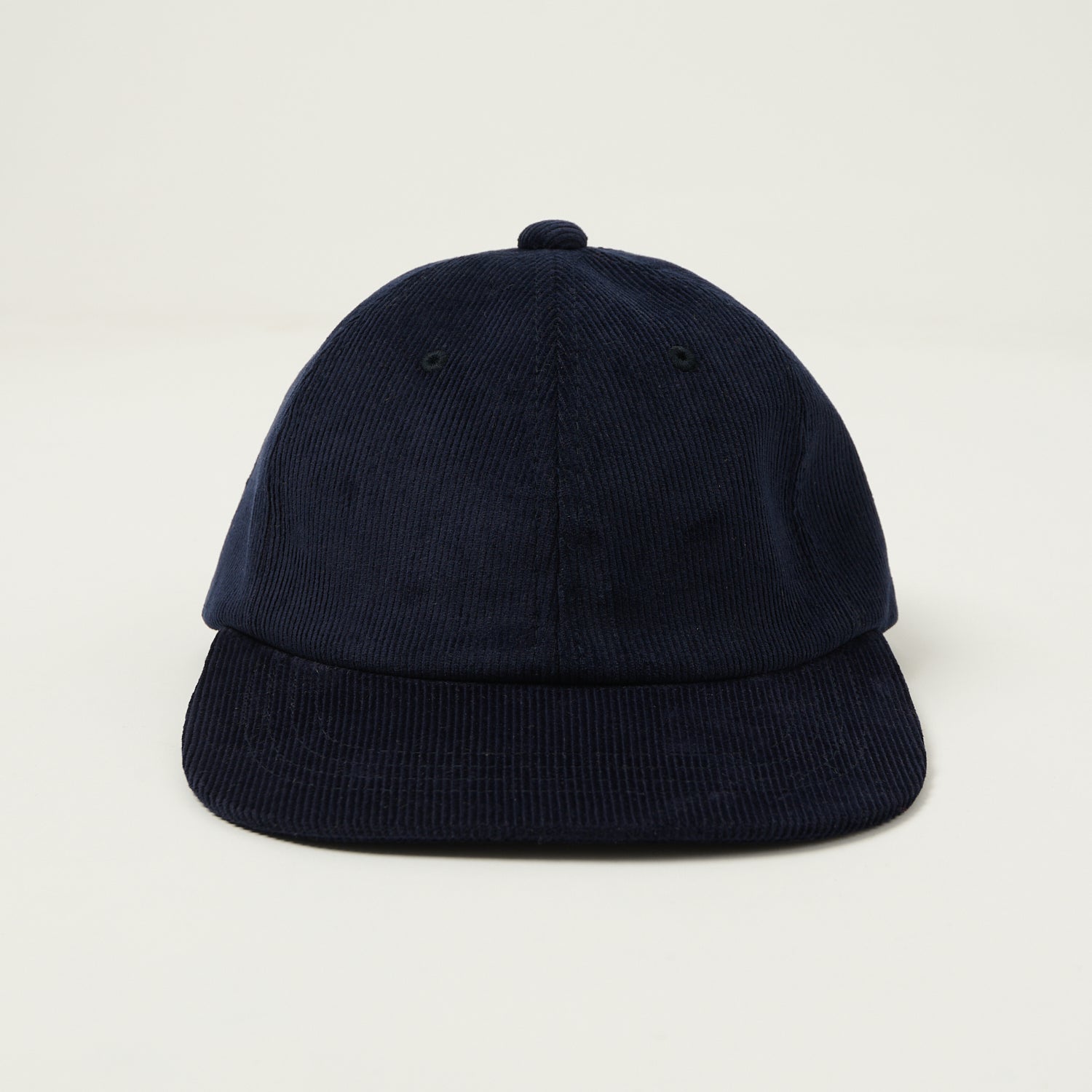 Beams Plus Corduroy Six Panel Baseball Cap - Navy