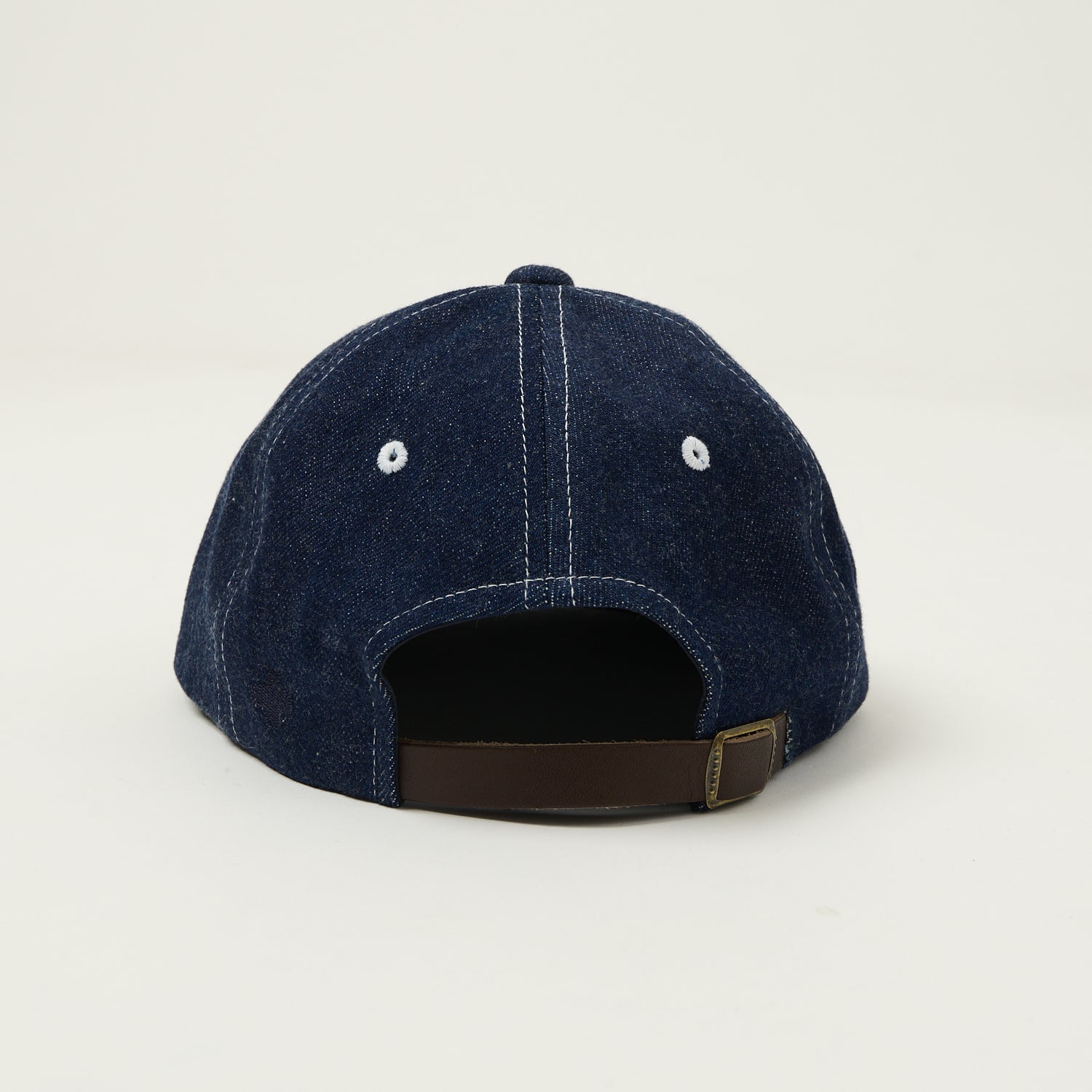 Beams Plus Denim Six Panel Baseball Cap - One Wash