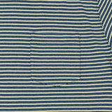 Beams Plus Stripe Pocket T-Shirt - Indigo/Off White