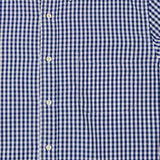 Beams Plus Superfine Button Down Gingham Shirt - Blue