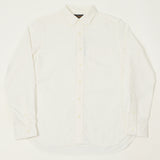 Beams Plus Button Down Oxford Shirt - White