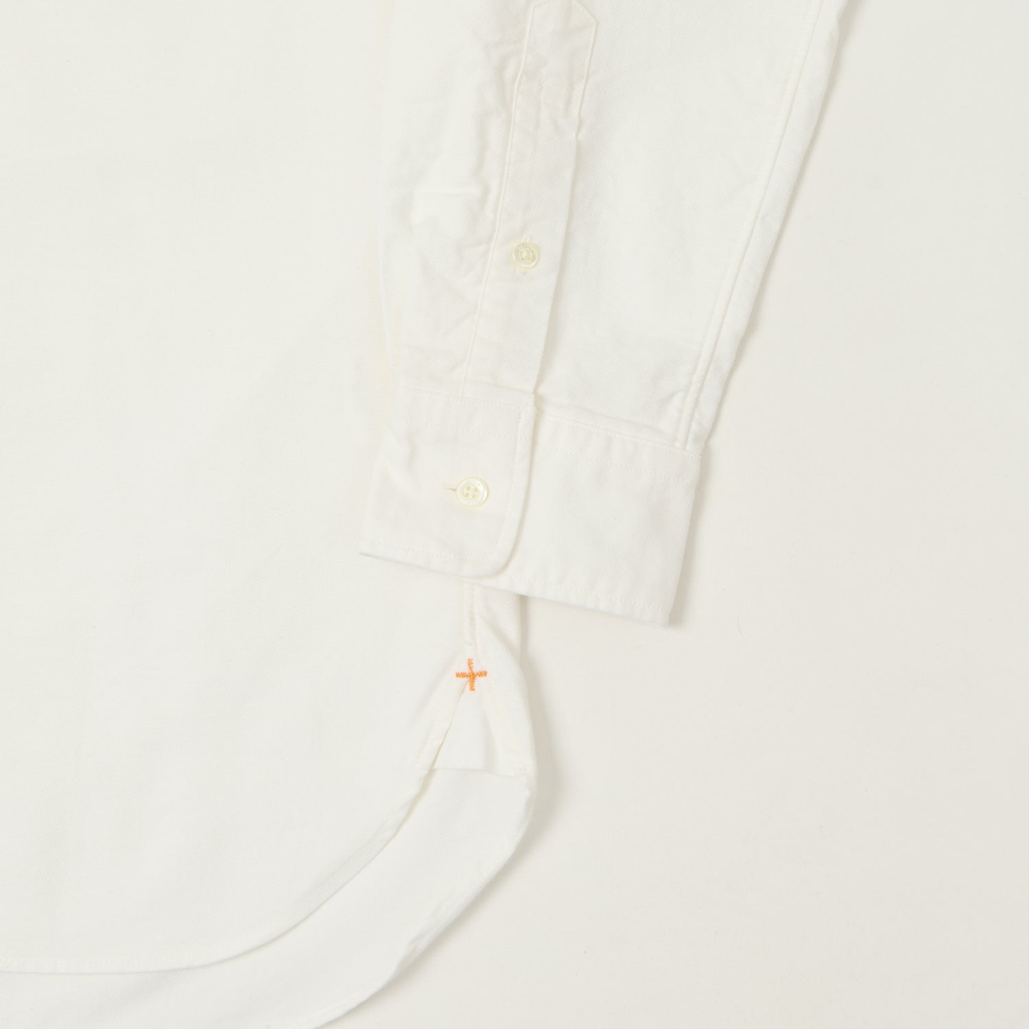 Beams Plus Button Down Oxford Shirt - White