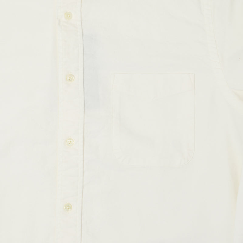 Beams Plus Button Down Oxford Shirt - White