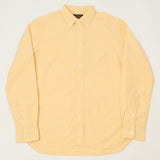 Beams Plus Button Down Oxford Shirt - Yellow