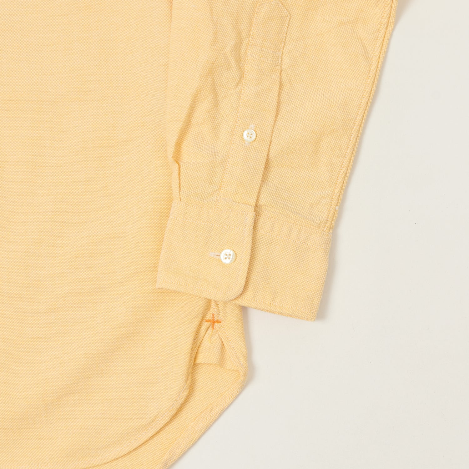 Beams Plus Button Down Oxford Shirt - Yellow