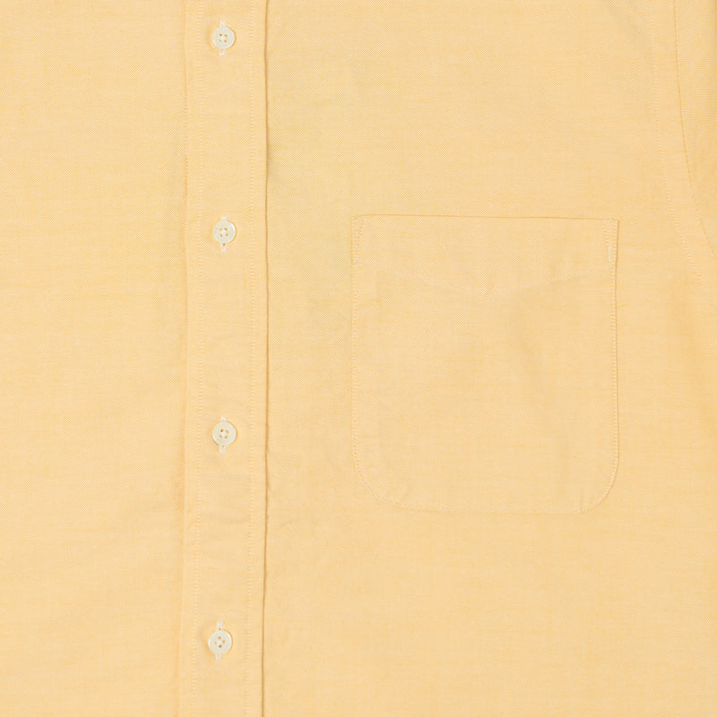 Beams Plus Button Down Oxford Shirt - Yellow