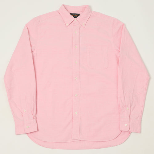 Beams Plus Button Down Oxford Shirt - Pink