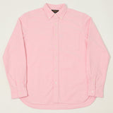 Beams Plus Button Down Oxford Shirt - Pink