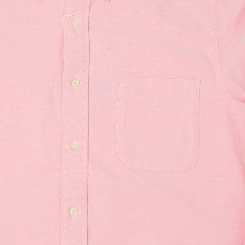 Beams Plus Button Down Oxford Shirt - Pink