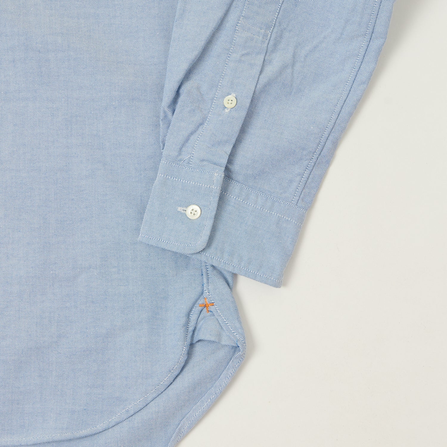 Beams Plus Button Down Oxford Shirt - Blue