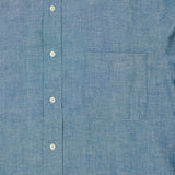 Beams Plus Button Down Chambray Shirt - Light Indigo
