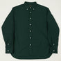 Beams Plus Button Down Oxford Shirt - Green