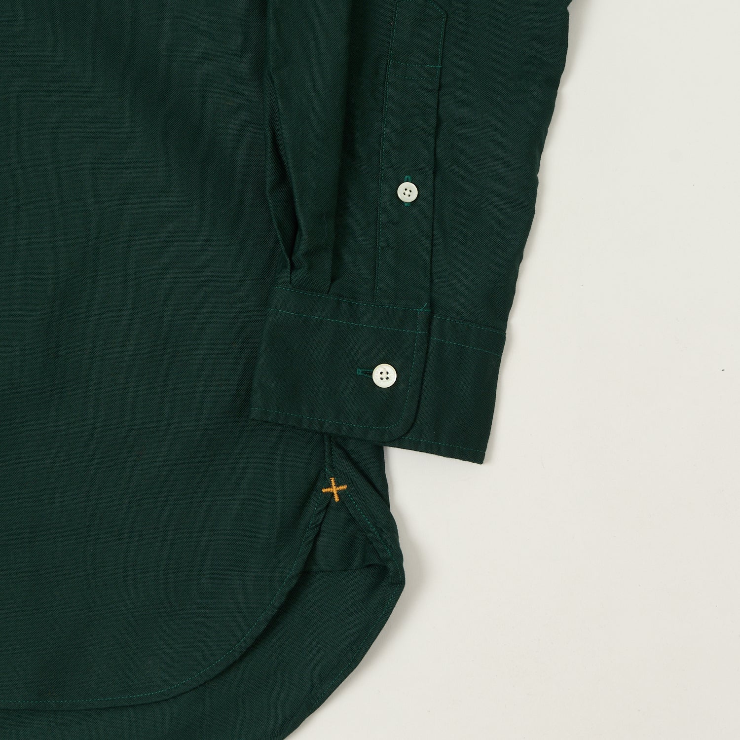 Beams Plus Button Down Oxford Shirt - Green