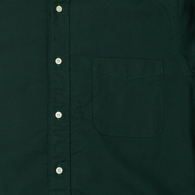 Beams Plus Button Down Oxford Shirt - Green