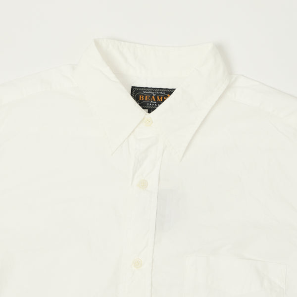Beams Plus Poplin Button Up Shirt - White