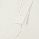 Beams Plus Superfine Band Collar Shirt - White