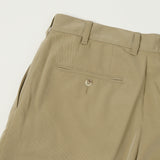 Beams Plus Double Pleat Trousers - Sand