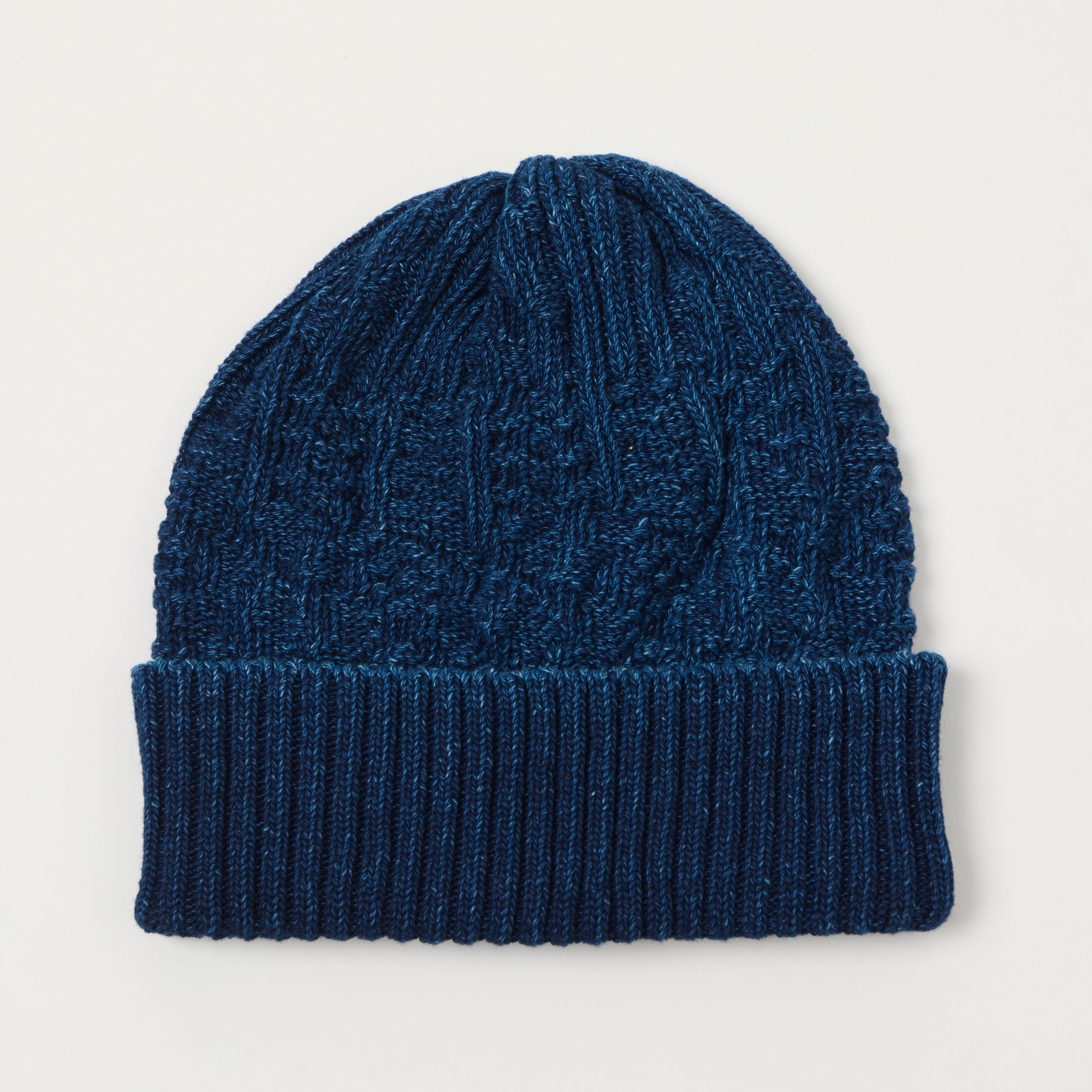 Beams Plus Cable Knit Watch Cap - Dark Indigo