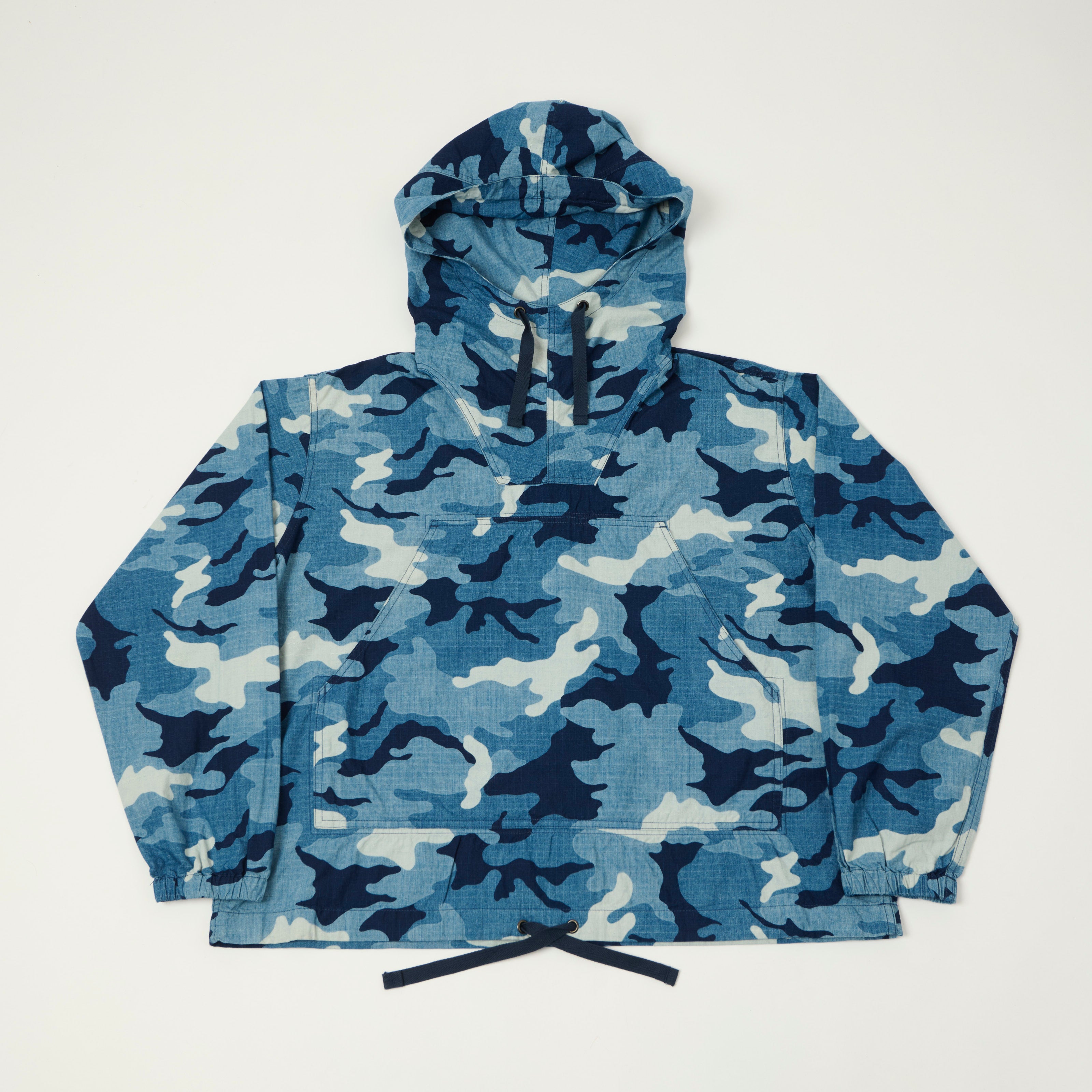 Beams Plus Rip Stop Military Smock - Blue Camo