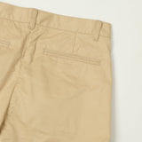 Beams Plus Single Pleat Tapered Chino - Beige