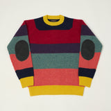 Beams Plus Multi Stripe Jumper - Yellow/Multi