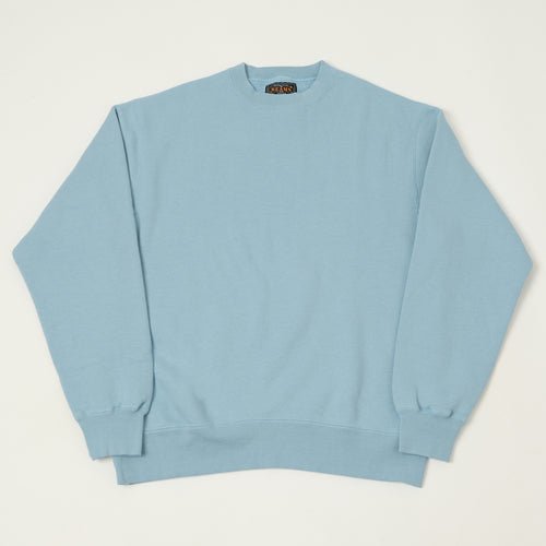 Beams Plus Crewneck Sweatshirt - Sax