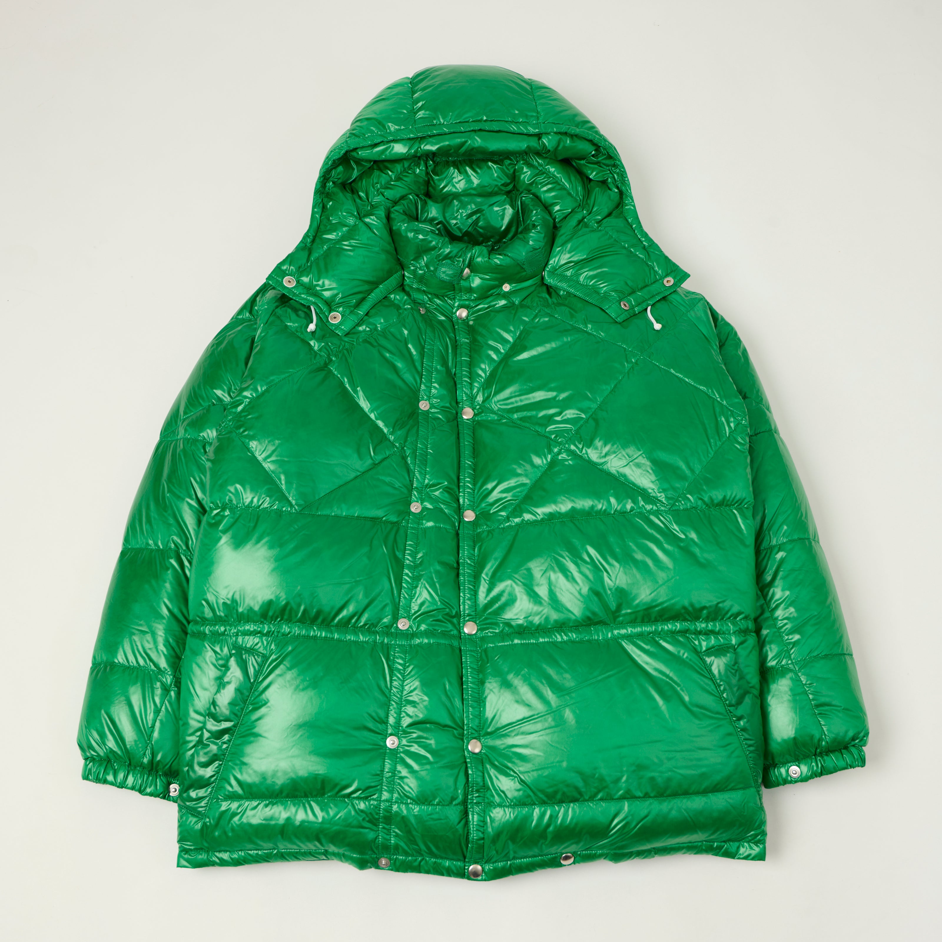 Beams Plus Raglan Sleeve 'Expedition' Down Parka - Green
