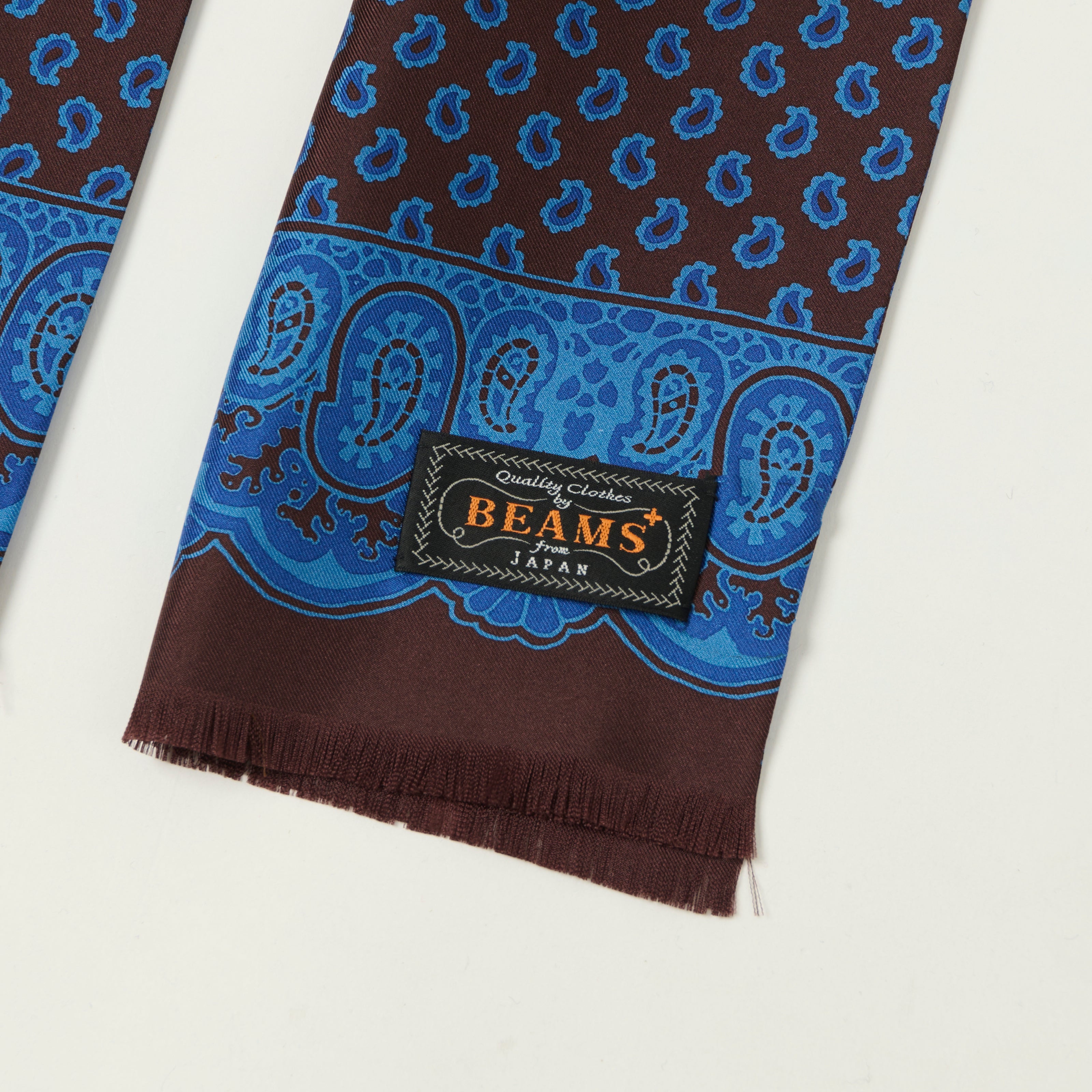 Drake's 'Bird of Paradise' Wool/Silk Tubular Scarf - Navy – SON OF