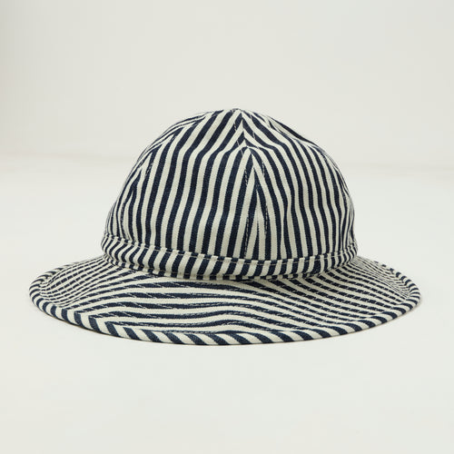 Beams Plus Hickory Stripe Military Hat - Black/White