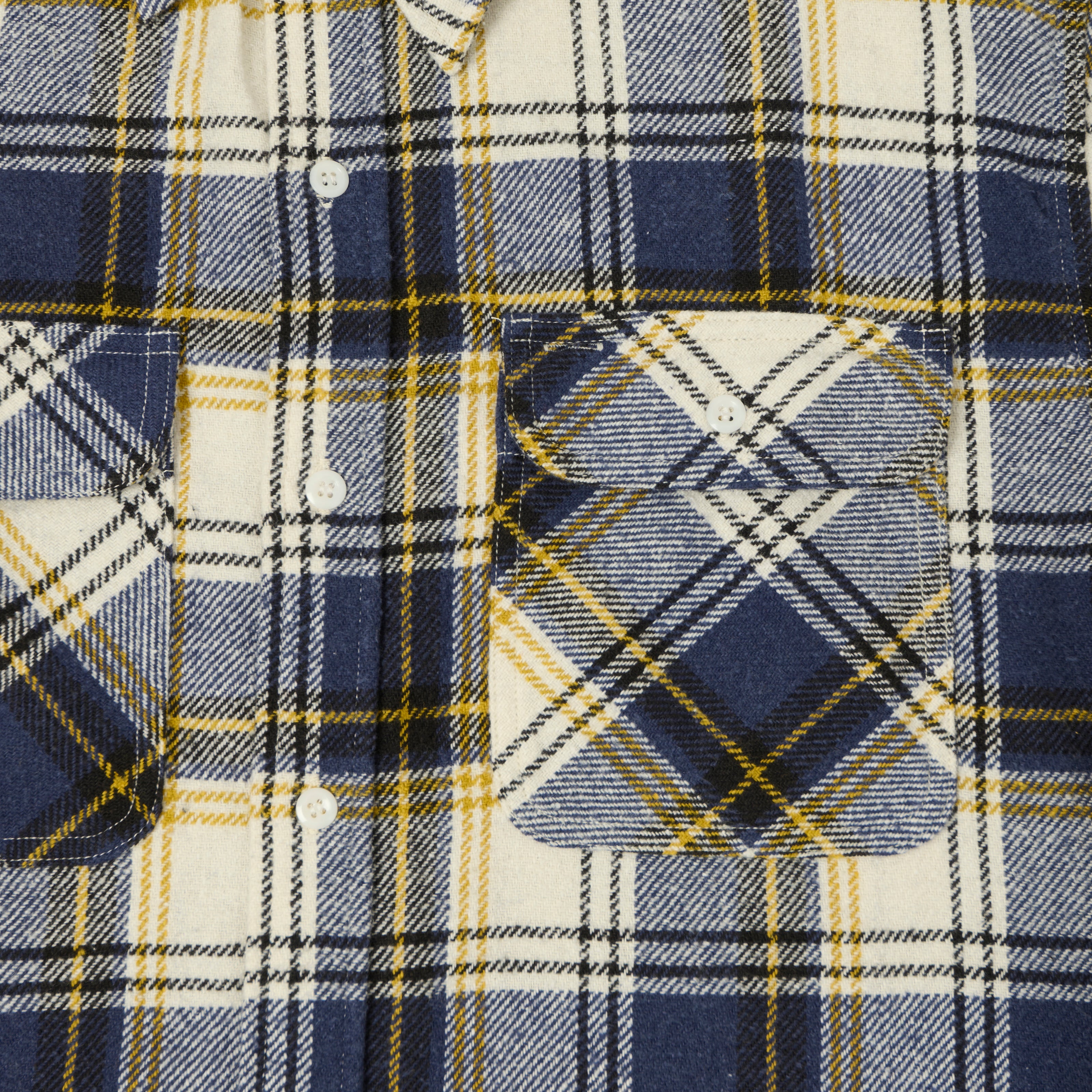 Beams Plus 'Jazz Nep' Plaid Flannel Shirt - Purple