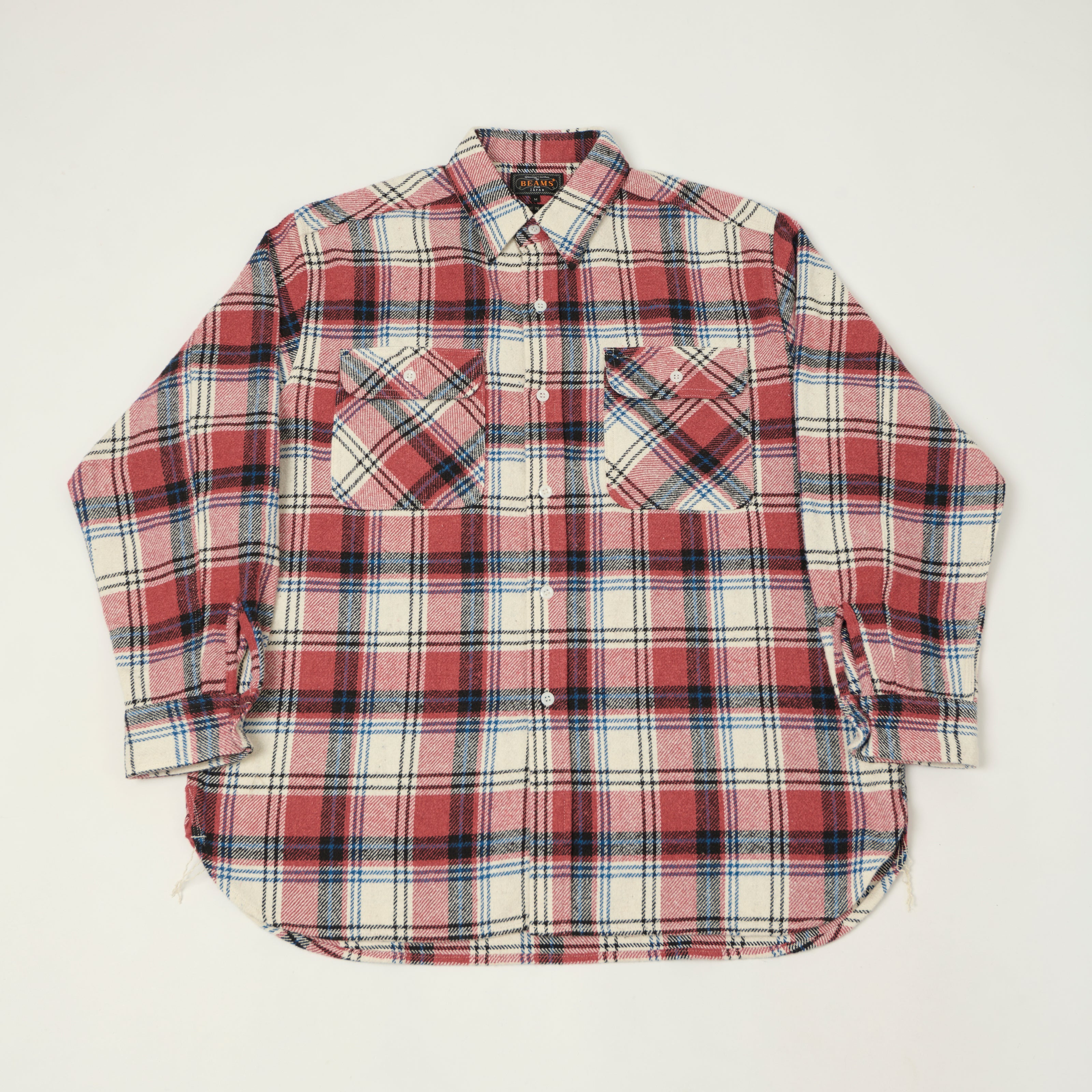 Beams Plus 'Jazz Nep' Plaid Flannel Shirt - Pink – SON OF A STAG