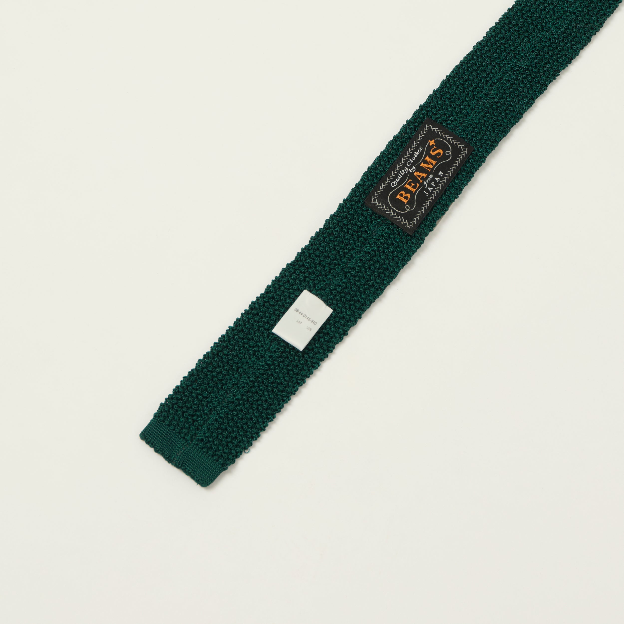 Beams Plus Striped Knitted Tie - Green