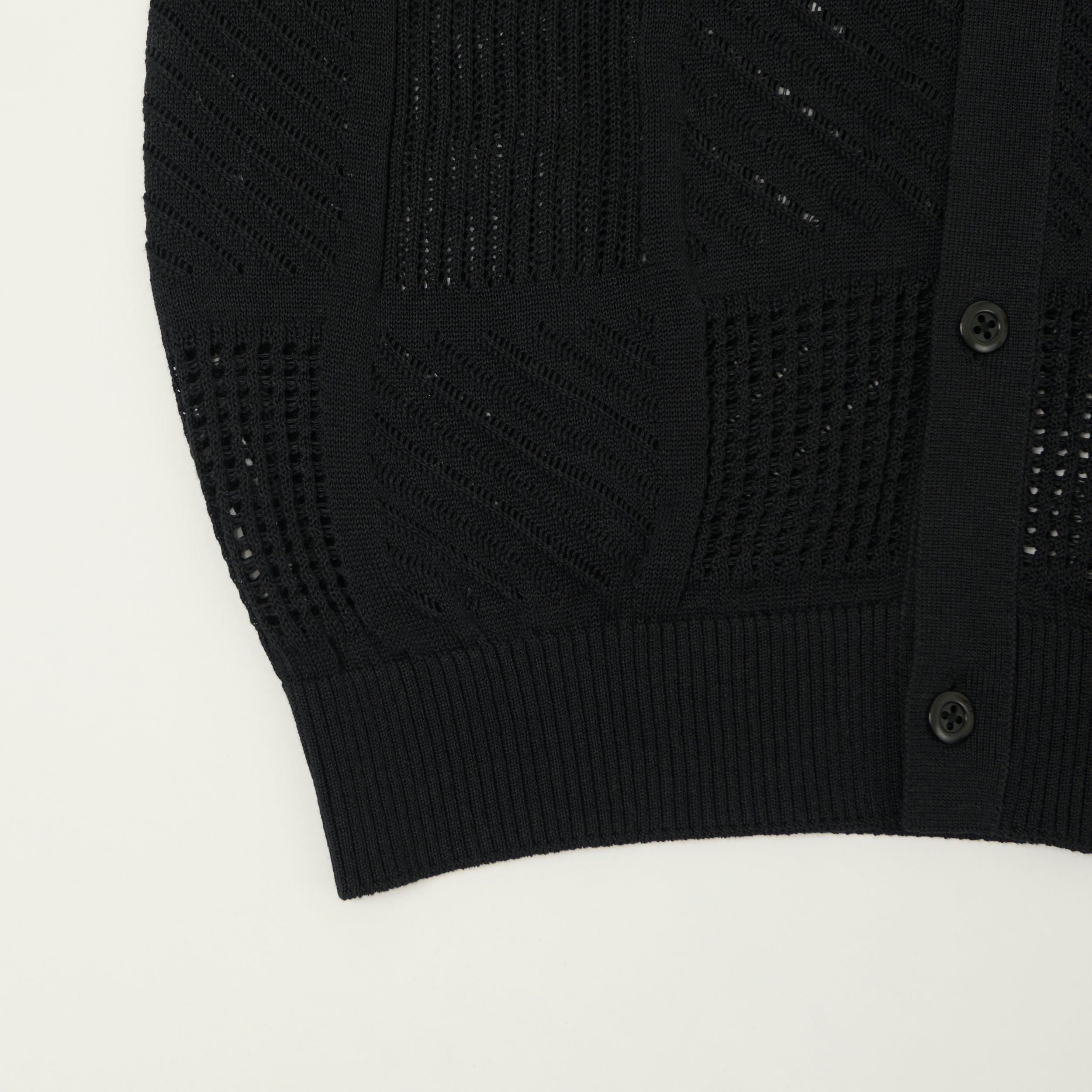 Beams Plus Open Knit Short Sleeve Shirt - Black – SON OF A STAG