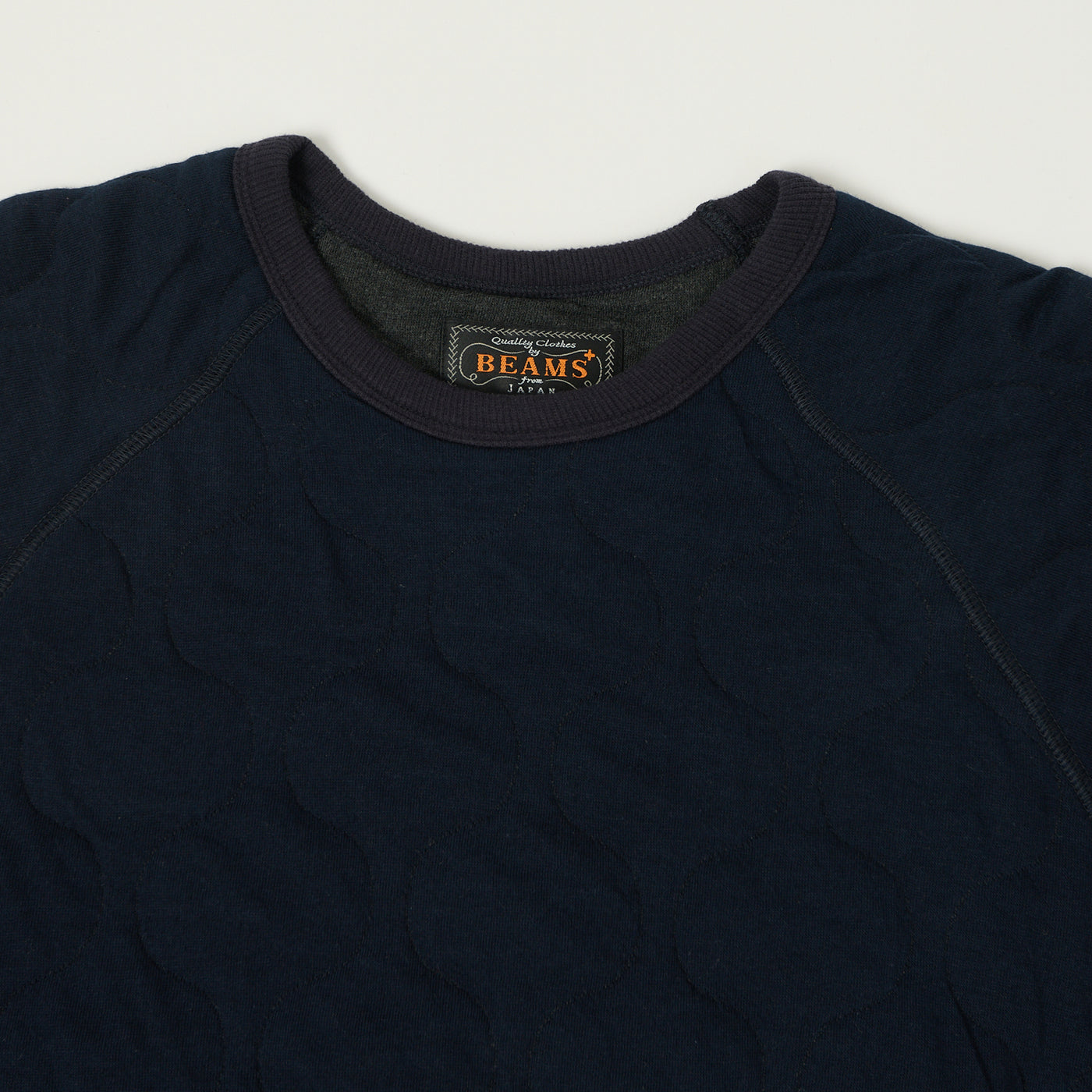 Beams Plus Military Quilt Sweatshirt - Navy