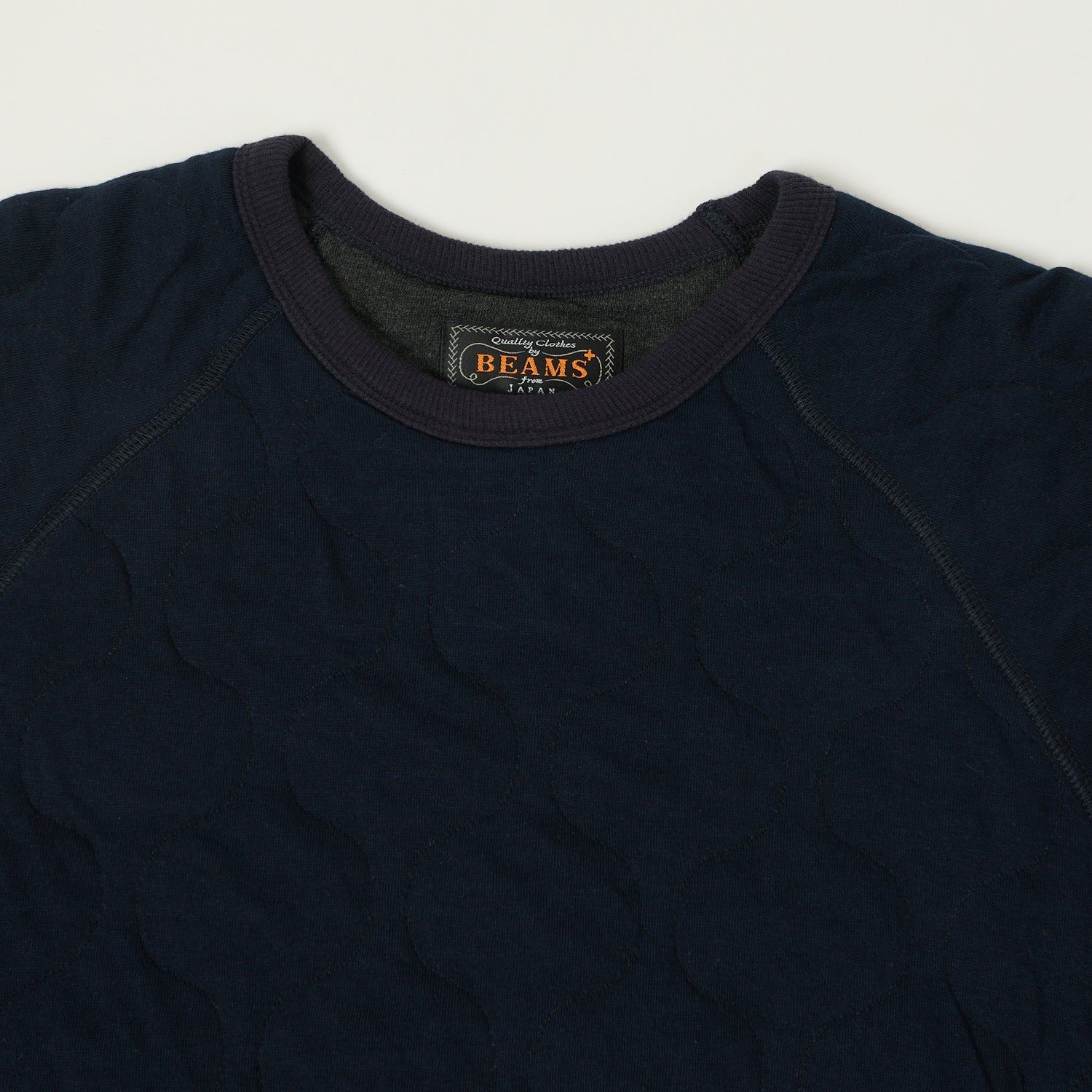 Beams Plus Military Quilt Sweatshirt - Navy