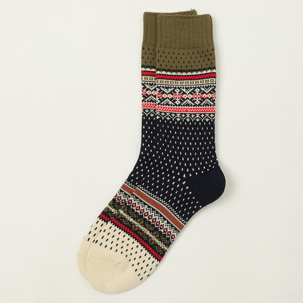 Beams Plus Nordic Socks - Navy